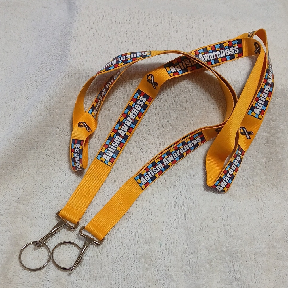 Autism Awareness Lanyard X's 2